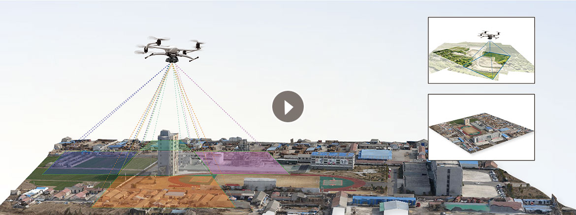 哈瓦无人机可视化三维立体图像数据采集系统建国村案例